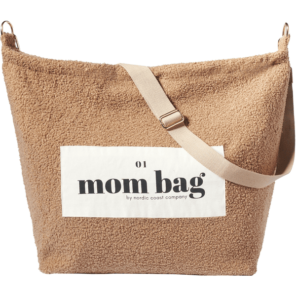 Nordic Coast Company Borsa mamma Teddy Bouclé Beige