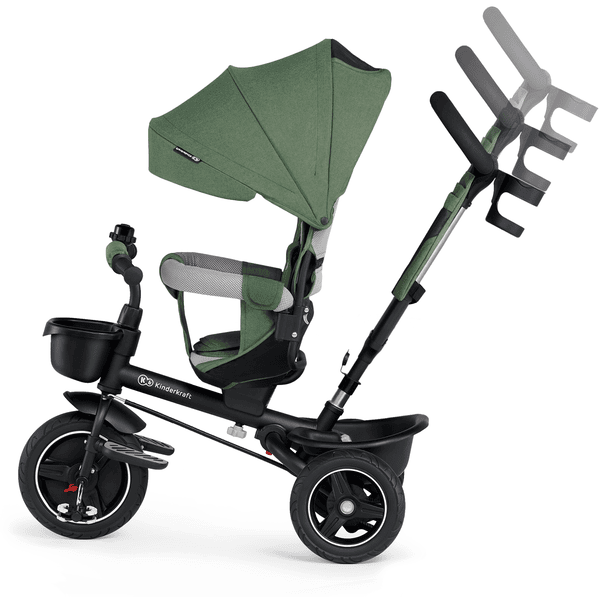 Kinderkraft Triciclo 5 en 1 SPINSTEP, pastel green 