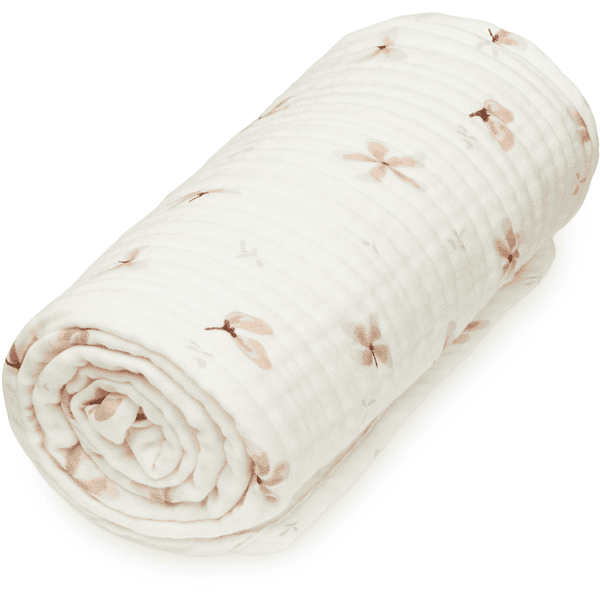 Cam Cam® COPENHAGEN Mulltuch Decke Windflower Creme