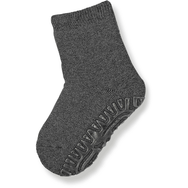 Sterntaler Chaussettes enfant à semelles Soft uni anthracite