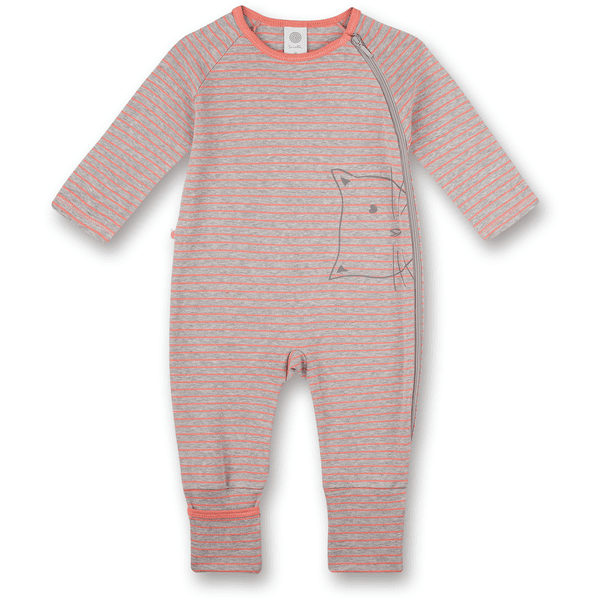 Sanetta Combinaison pyjama enfant rayures gris