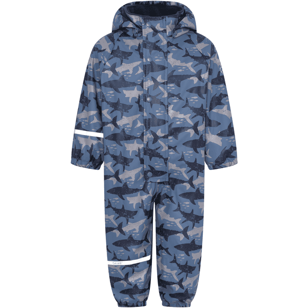 CeLaVi Regenoverall mit Fleece China Blue 