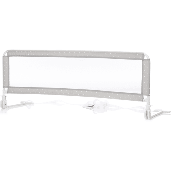 fillikid Sponda di protezione Hugo135 cm per letti standard o letti contenitori pois grigio