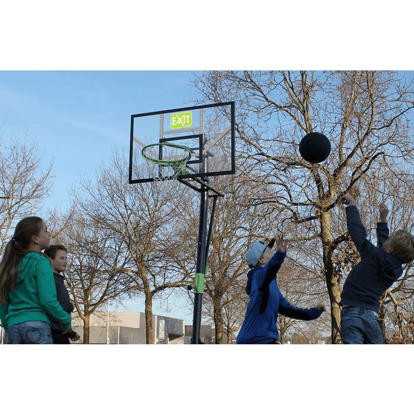 EXIT Panier de basket-ball enfant mural Galaxy, anneau dunk vert/noir