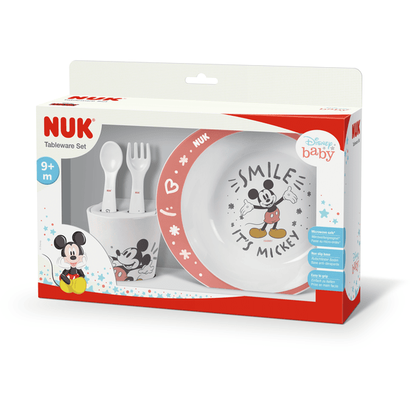 NUK Set per mangiare Disney Mickey Mouse da 9 mesi 