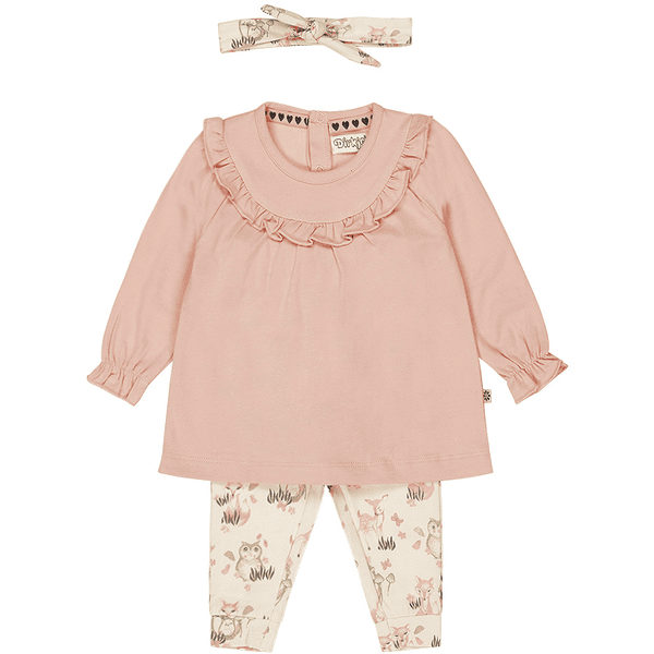 Dirkje Babyset 3-delat roströd rosa