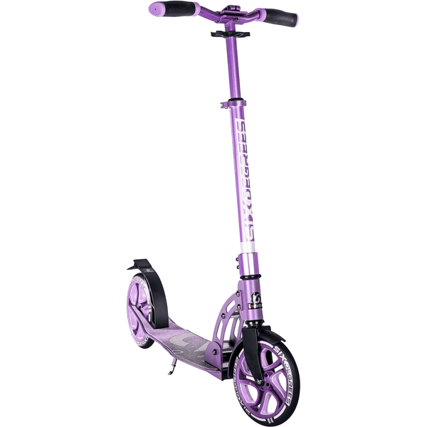 SIX DEGREES Trottinette enfant 2 roues évolutive pliable aluminium 205 mm lilas