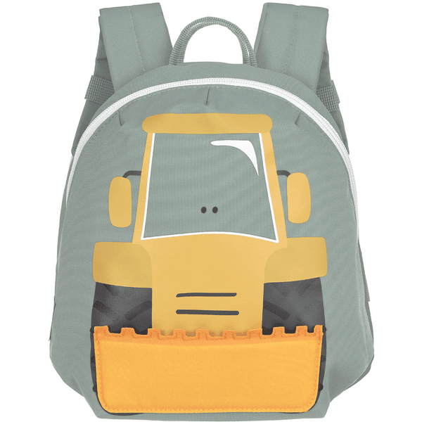 LÄSSIG Kindergartenrucksack Tiny Drivers - Bagger, Gelb