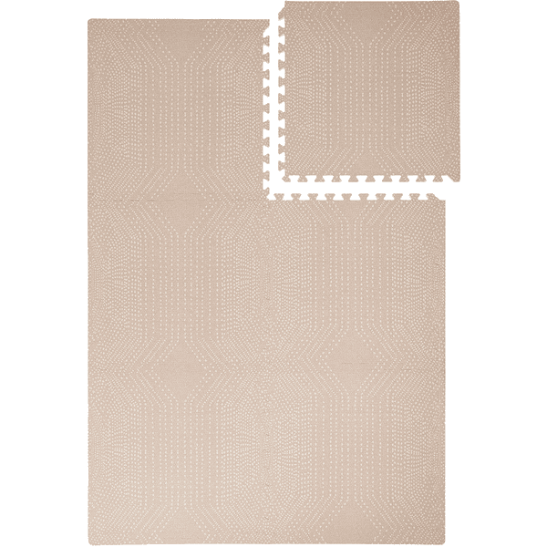 toddlekind Alfombra de juego Prettier Puzzle Deco Latte 120 x 180 cm