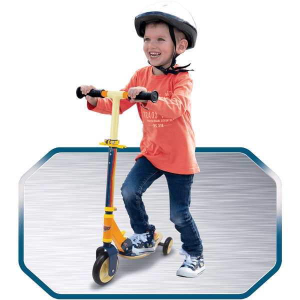 Smoby Trottinette enfant 3 roues pliable Cars