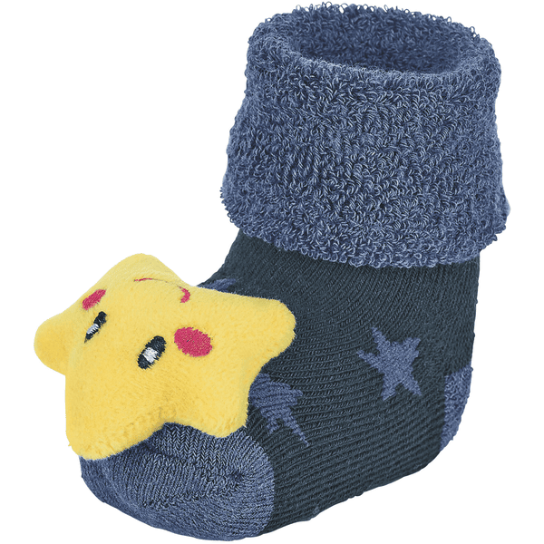 Sterntaler Baby-Rasselsöckchen Stern tintenblau
