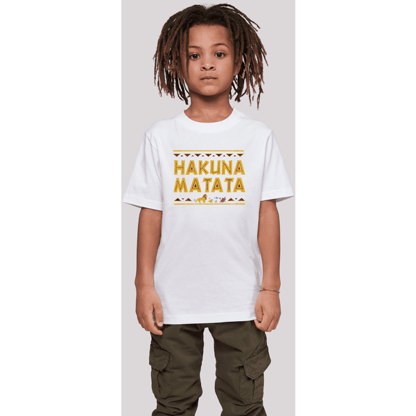 F4NT4STIC T-Shirt König Löwen weiß Disney Matata Hakuna der