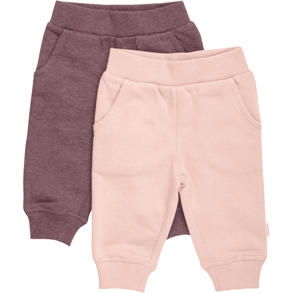 Minymo Pack de 2 pantalones de chándal Misty Rose