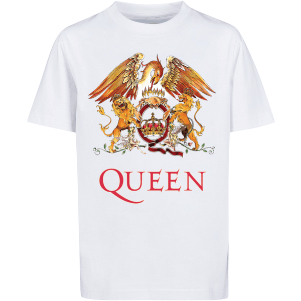 F4NT4STIC T-Shirt Queen Rockband Classic Crest Black weiß | T-Shirts