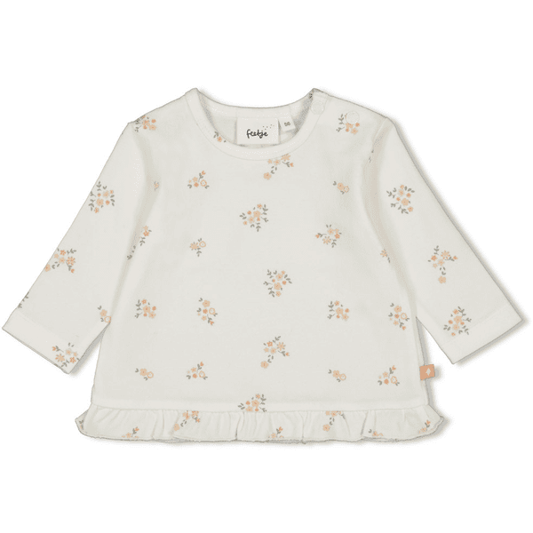 Feetje Langarmshirt Bloom With Love Offwhite