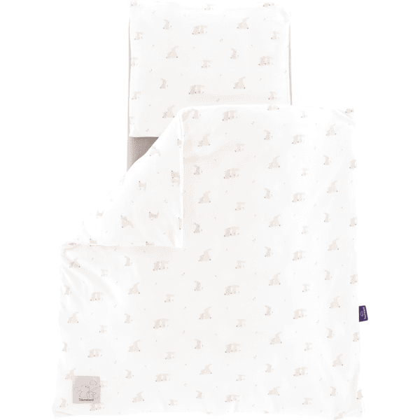 Träumeland Jersey beddengoed Hophop Bunny beige 80 x 80 cm