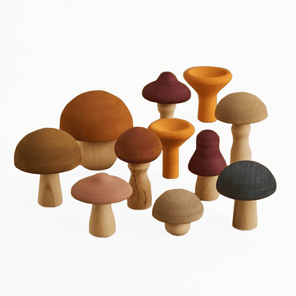 Montessori® Holzspielzeug Mushrooms Lernspielzeug Mehrfarbig