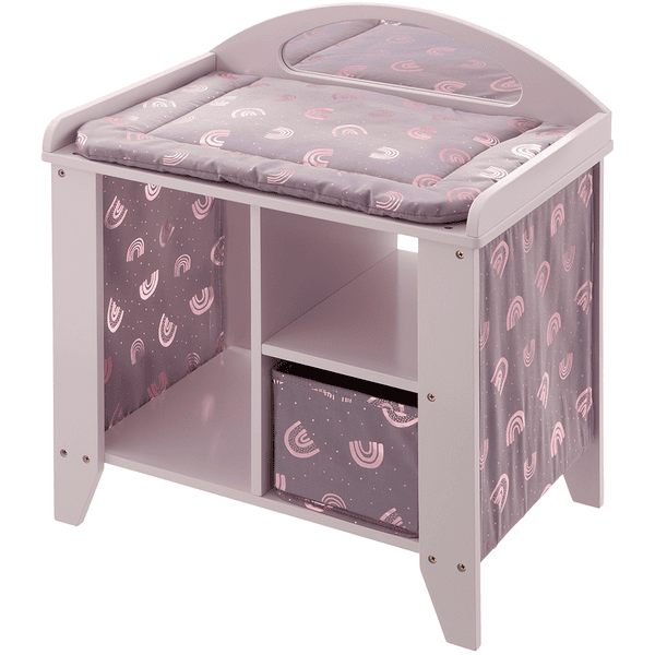 Table à langer poupon 6 accessoires - Nursery 3 en 1 LOVE BEBE