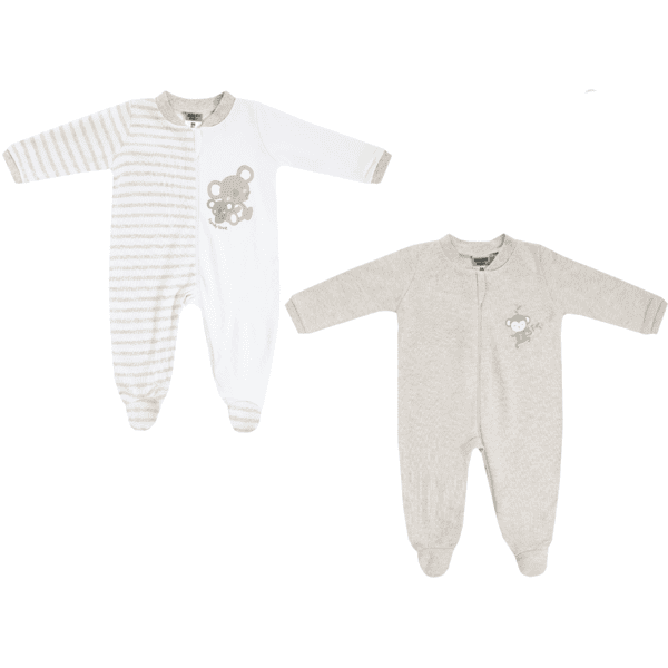 JACKY Schlafanzug 2er Pack beige melange 