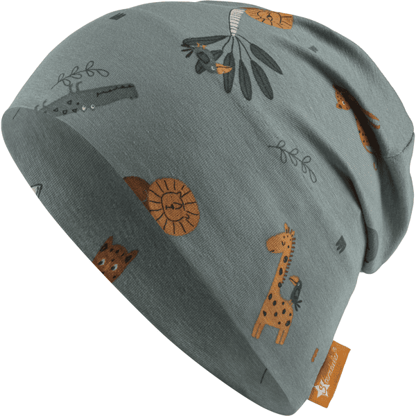 Sterntaler Slouch-Beanie Tiere mattgrün