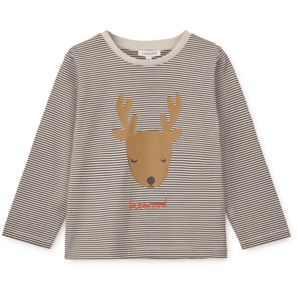 LIEWOOD Apia Placement košile s dlouhým rukávem Holiday reindeer/stripe navy