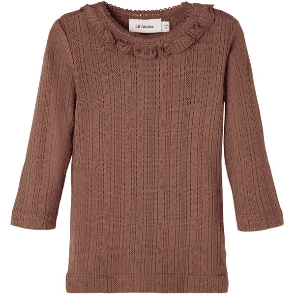 Lil'Atelier Langarmshirt Nbfrachel Chestnut