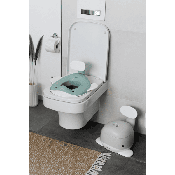 KINDSGUT Réducteur de toilettes enfant baleine aigue-marine
