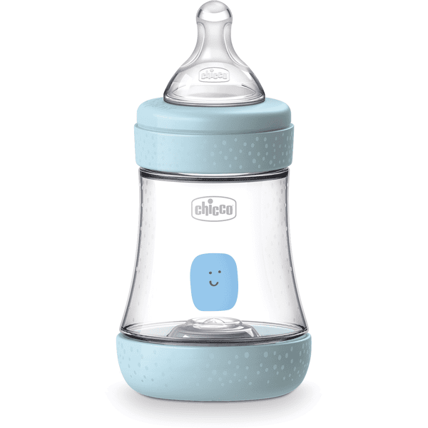chicco babyflaske perfekt silikon, 150 ml, Nomal Flow, gutt, 0M 