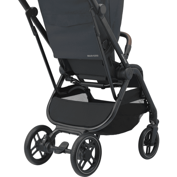 MAXI COSI Set carrozzina Leona 2 Essential Grafite & MAXI COSI 2 in 1 pedana  invernale Essential Grafite & MAXI COSI Parapioggia comfort nero 