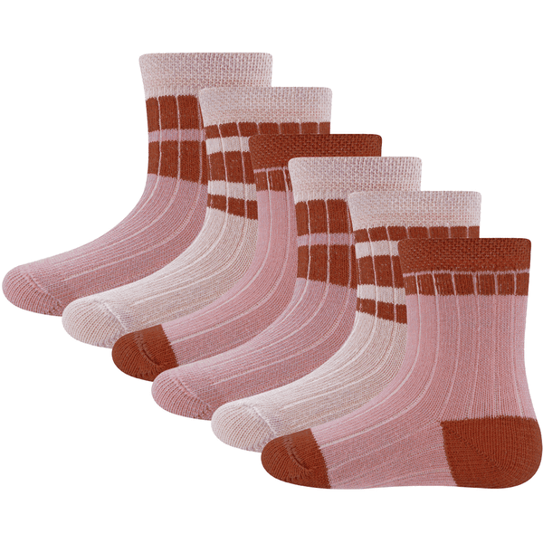 Ewers Socken 6er Pack Rippe/Ringel 