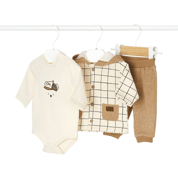 Mayoral Set 3 pièces veste beige