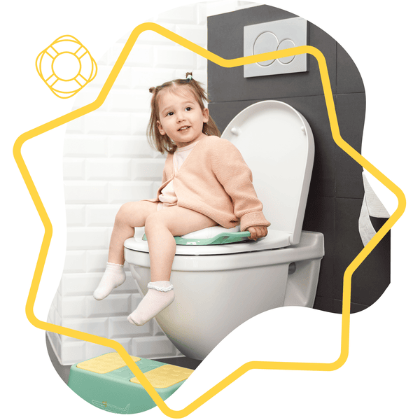 Badabulle Toilettensitz für Kinder mit Griffen, Krokodil | Badhilfen & Toilettenhilfen