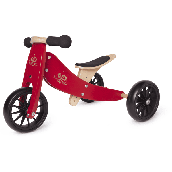 Kinderfeets ® 2-i-1 trehjulet cykel lille tot, rød