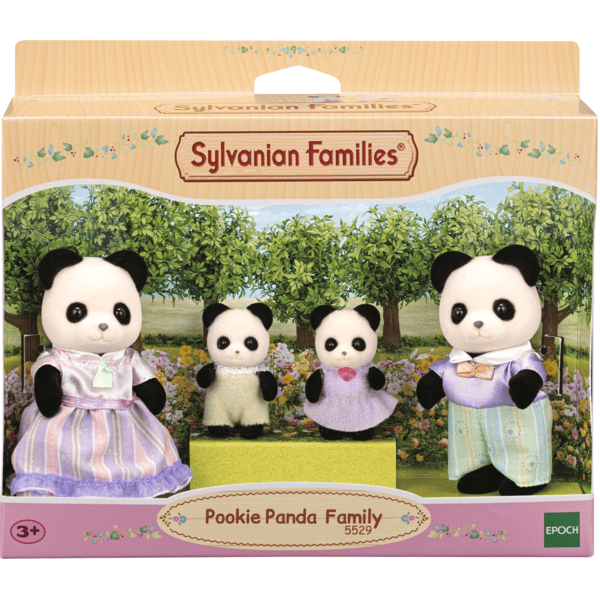 3 Figurines Famille Panda Roux Sylvanian Families - Figurine pour