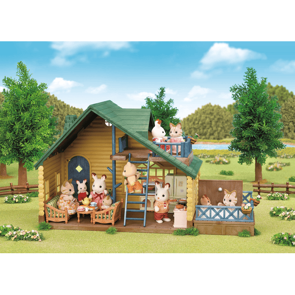 Sylvanian Families ® Hirsimökki vihreällä katolla -lahjasetti |  