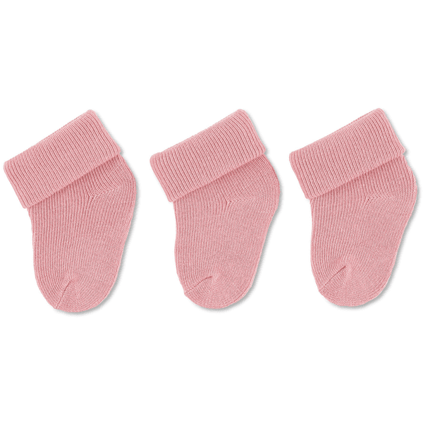 Sterntaler First Baby Socks 3-Pack pink