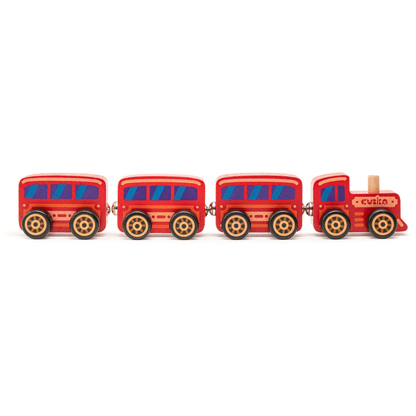 Cubika Toys Houten speelgoed "Cubika" trein