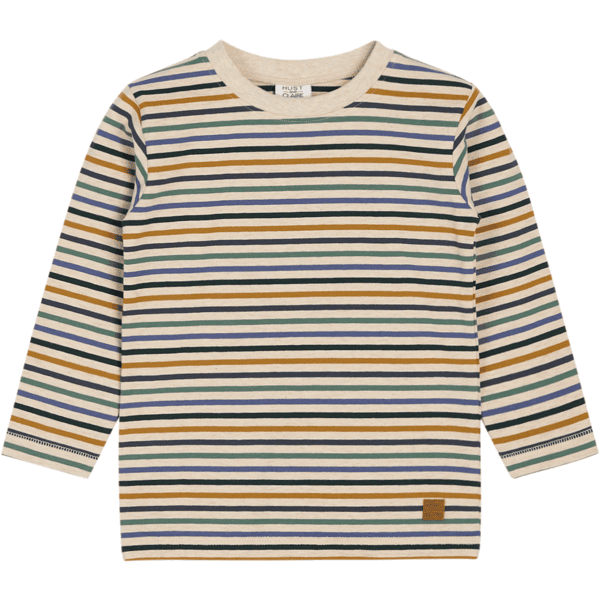 Hust & Claire Langarmshirt Anton Wheat melange