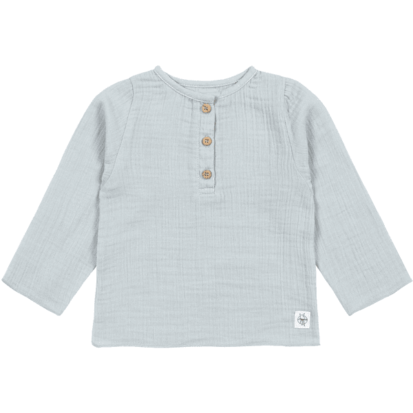 LÄSSIG Musselin Langarmshirt powder blue