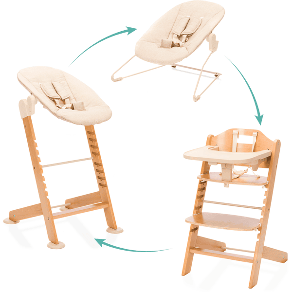 fillikid Kinderstoel 3-in-1 Pia Swing naturel