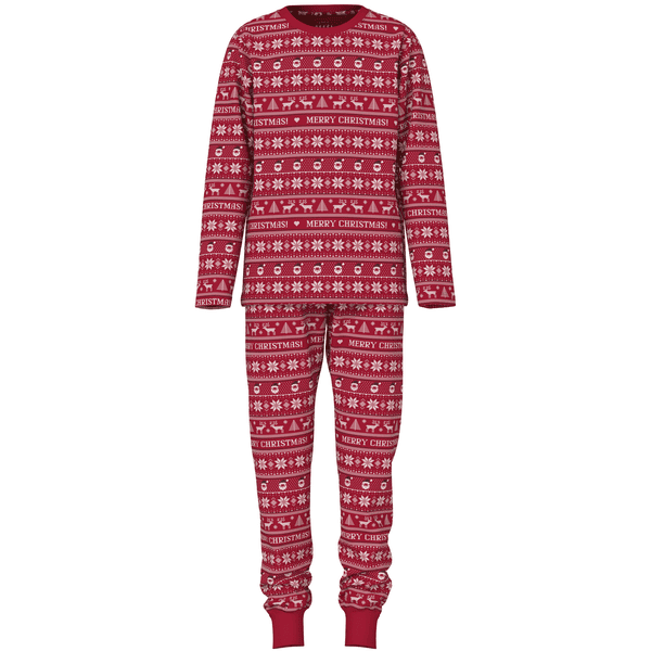 name it 2-delige pyjama Nmnvismas Nar Rood