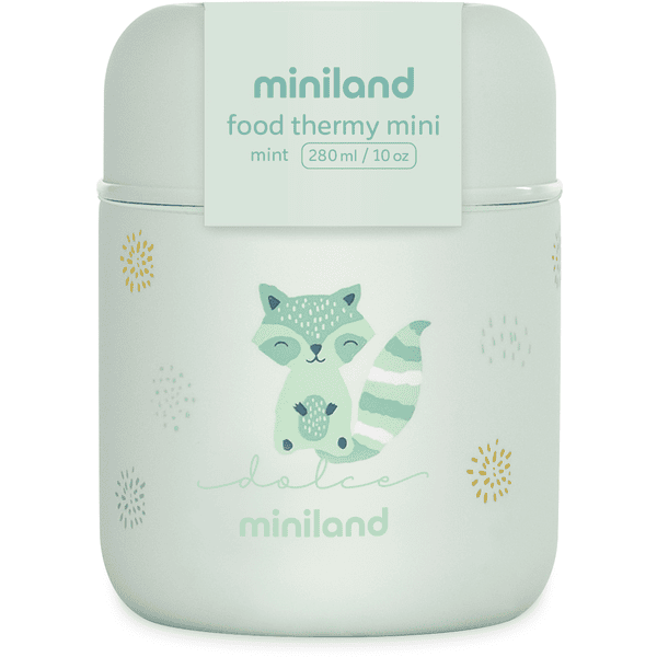 miniland Pot isotherme food thermy mini mint inox 280 ml