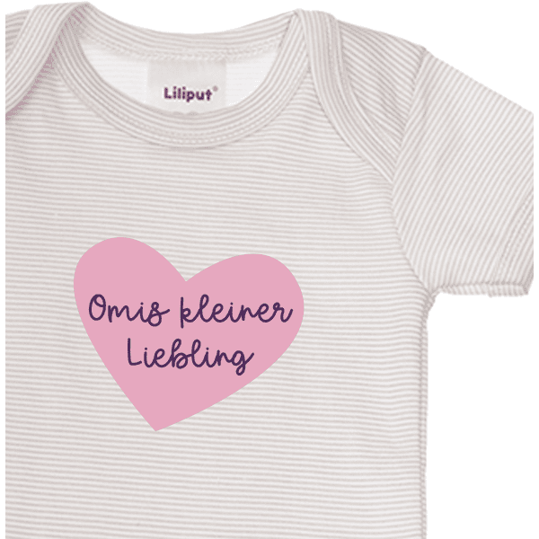 Liliput Baby-Bodies im 2er Set Opis kleiner Schatz rosa gestreift/ grau  gestreift