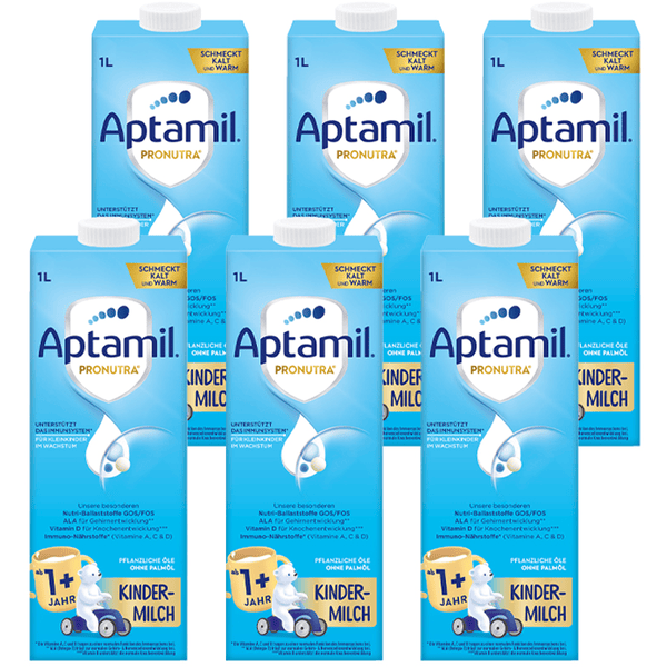 Aptamil Kindermilch 1+ trinkfertig 6 x 1 l ab dem 1. Jahr