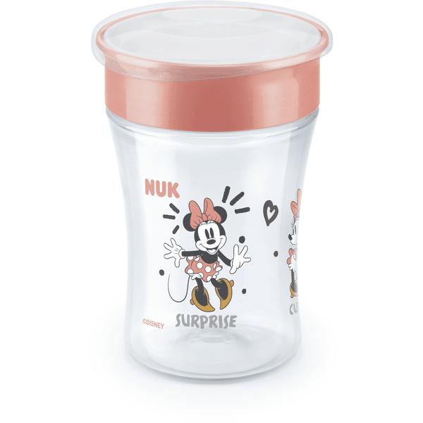 NUK Tazza per bere Magic Tazza Minnie Mouse con bordo per bere a 360° da 8  mesi, 230 ml rosso 