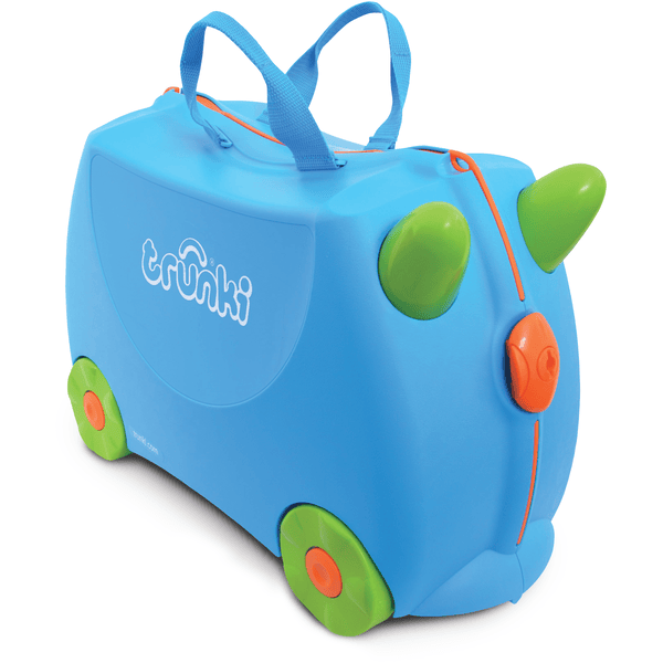 Trunki Valise à roulettes pour Enfants et Bagages à Main pour Enfants :  Valise à roulettes Amelia Amelia l'Avion (Bleu)