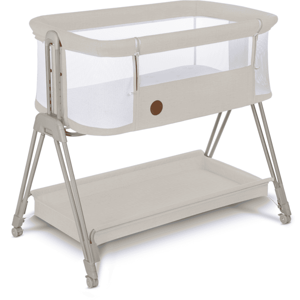 lionelo Beistellbett Luna Beige Sand