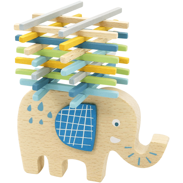 Bino Gioco di equilibrio in legno elefante