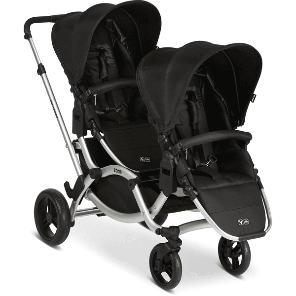 ABC DESIGN Geschwisterwagen Zoom Silver/Black