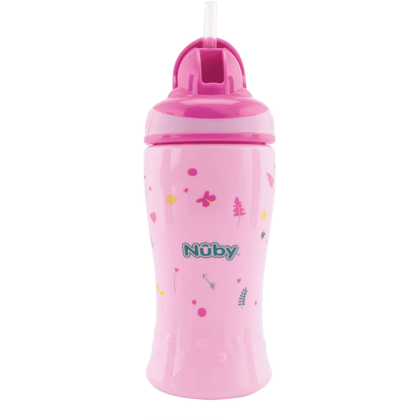 Nûby Trinkhalmbecher Flip-it 360ml ab 12 Monaten in pink